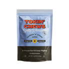 Packaging of Tokin' Chews with 'cookies 'n' cream' flavor on a white background