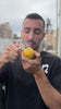 video of a guy smoking a lemon promoting  a new gummy flavor